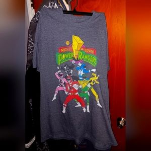 Power rangers T shirt men's XXL used